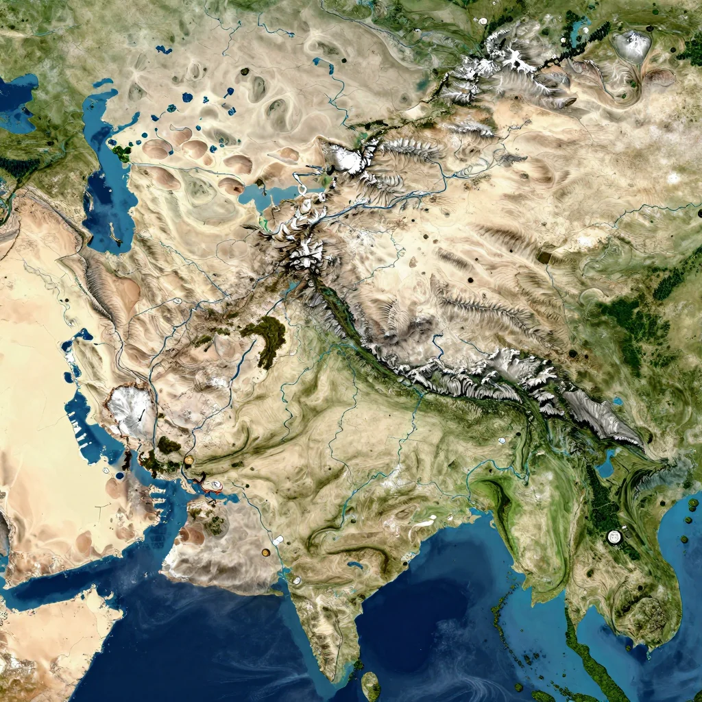 afghanistan country physical map