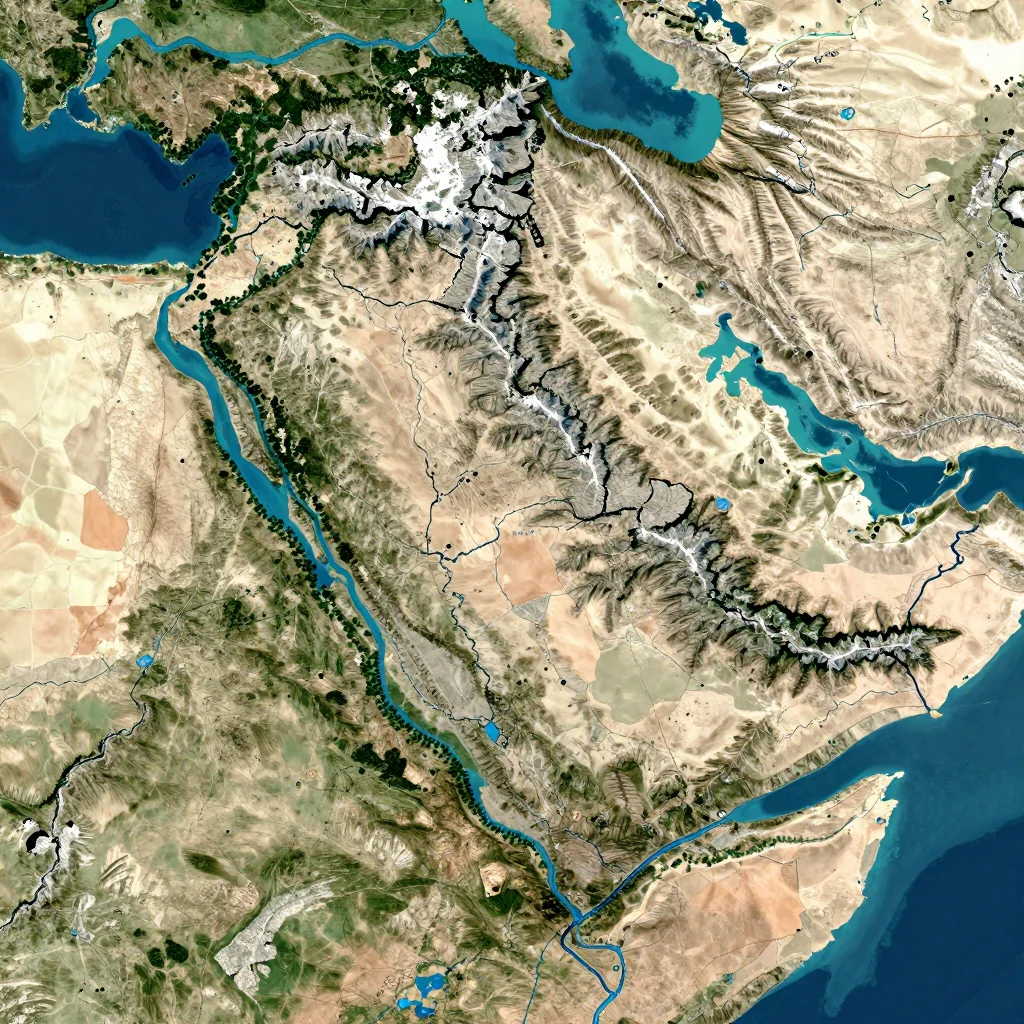 ain temouchent algeria city physical map