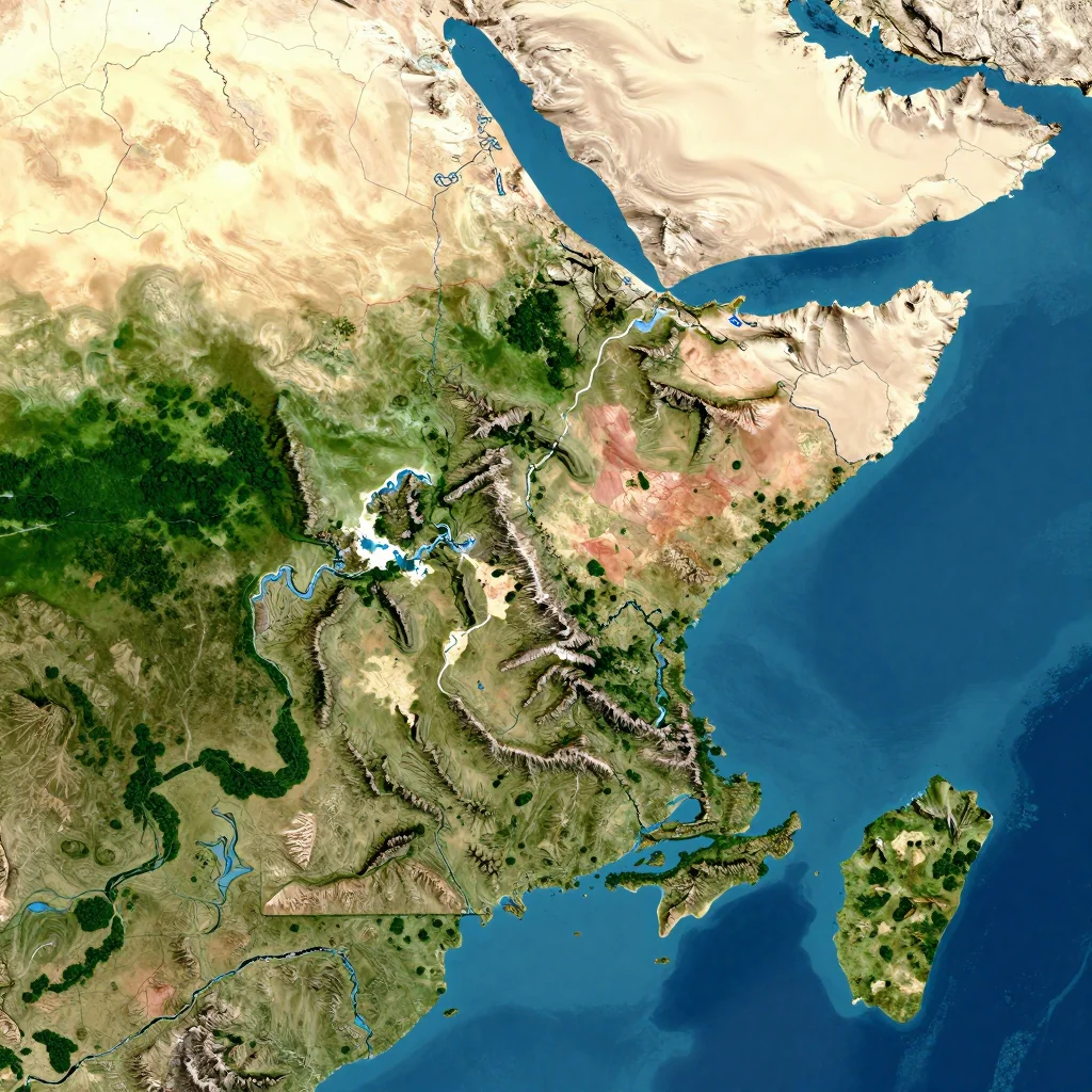 angola country physical map