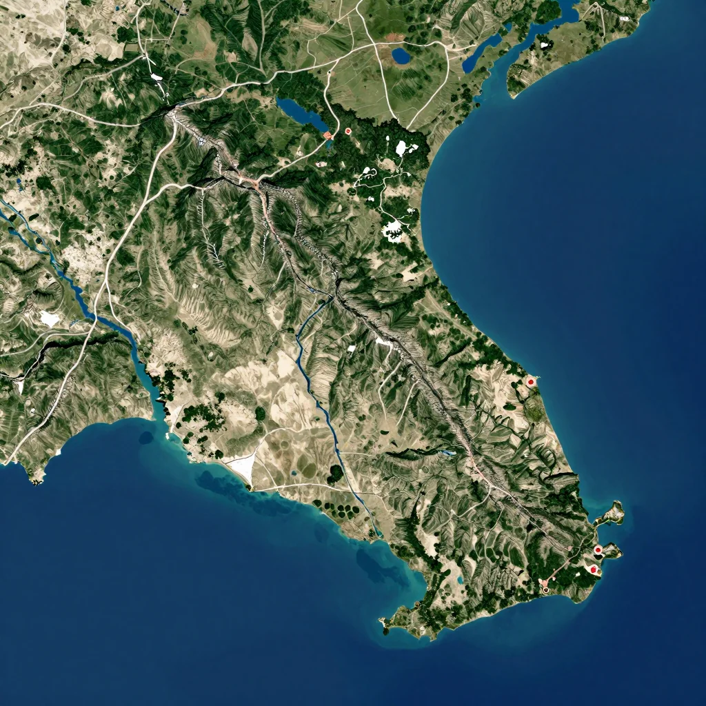 falmouth antigua and barbuda city physical map