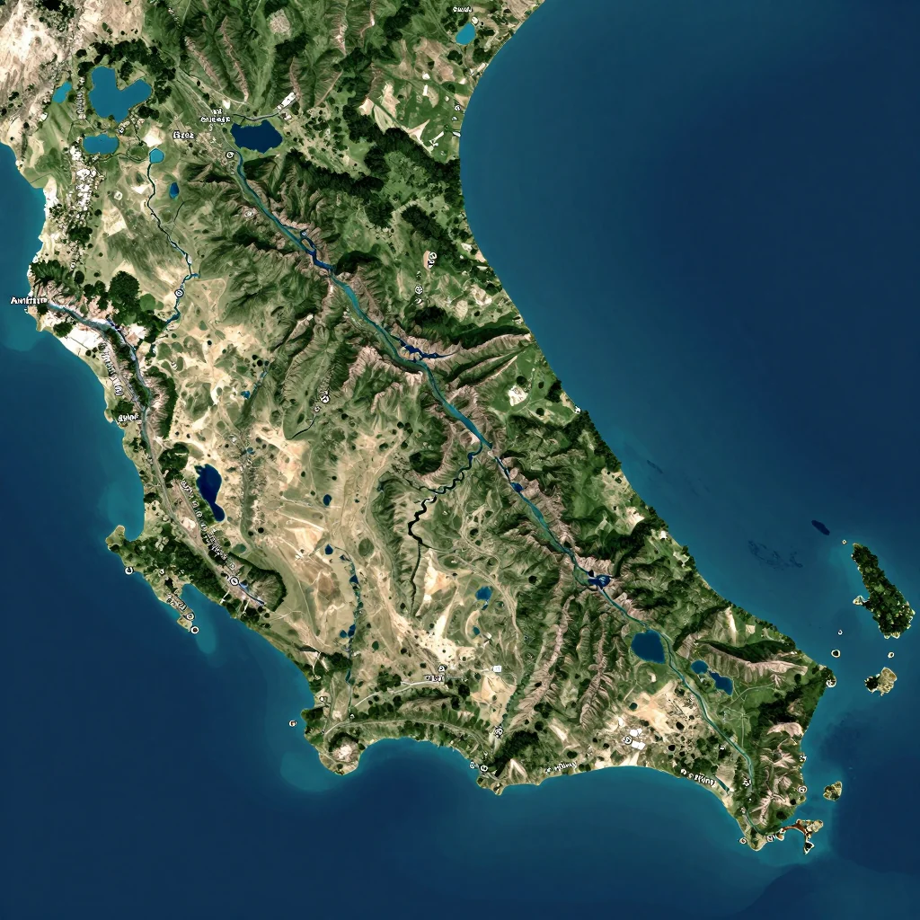 palm beach aruba city physical map