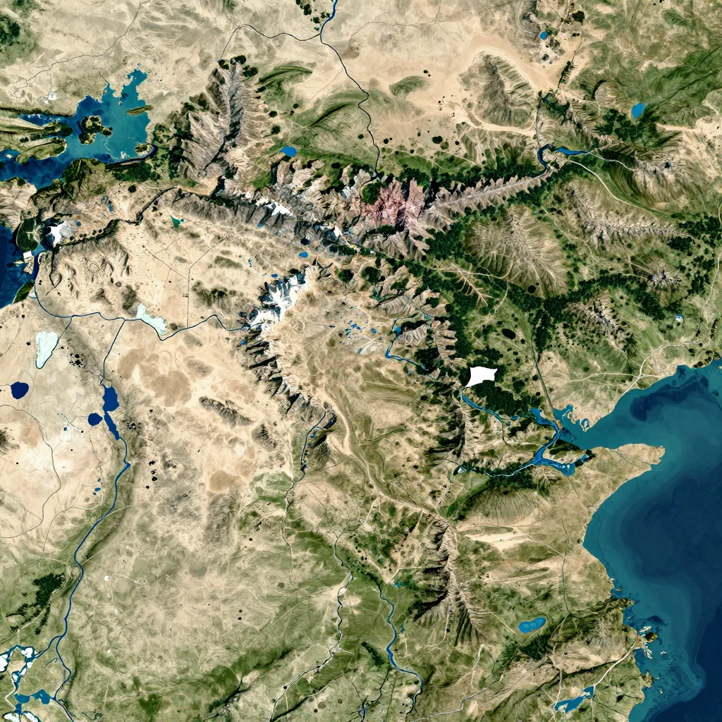 agdam azerbaijan city physical map