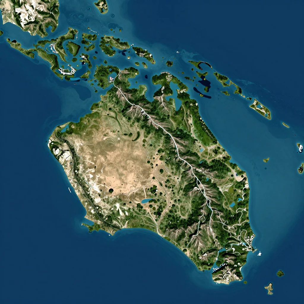 barbados country physical map