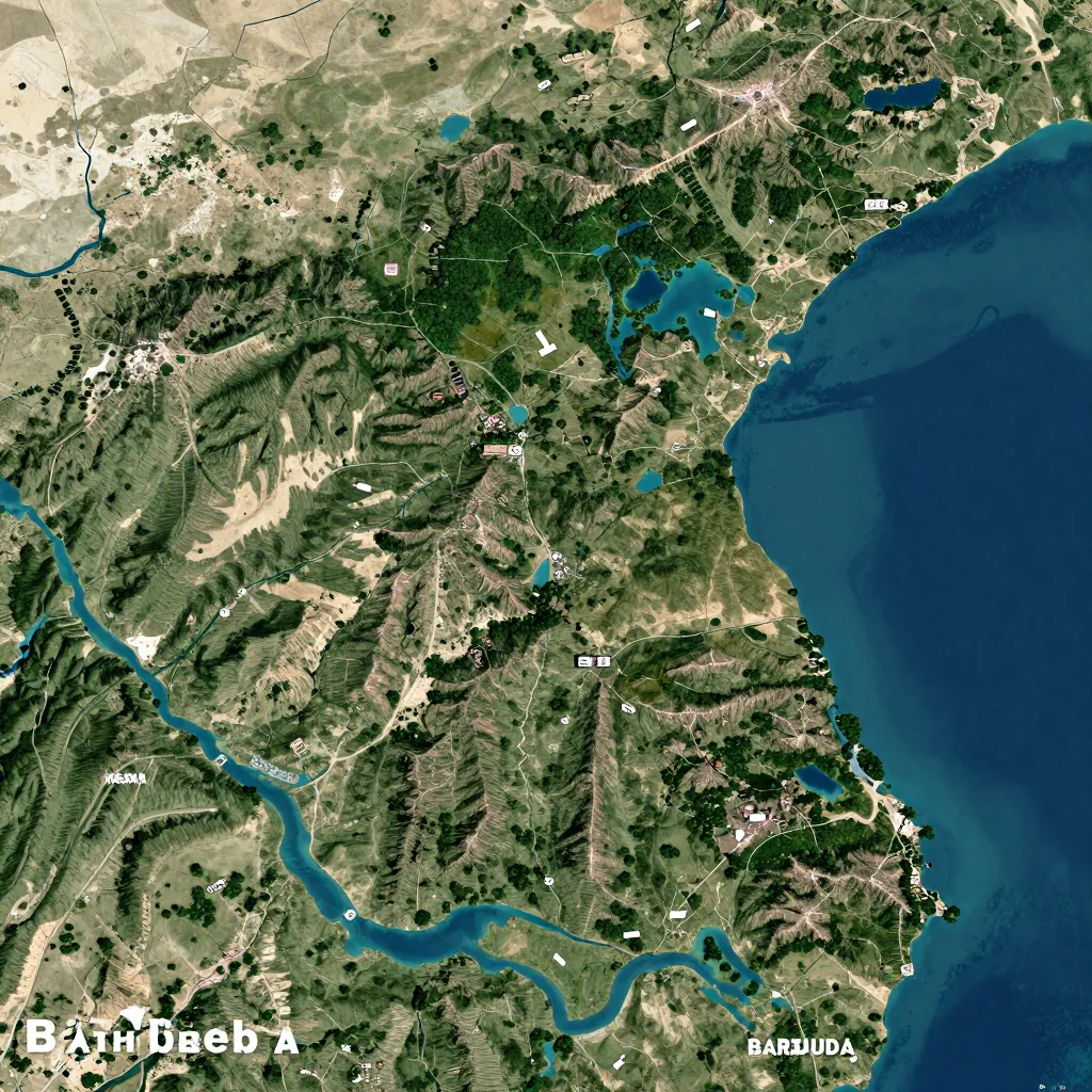 Bathsheba Barbados - Modern City Layout and Transport Maps map 11 bathsheba barbados city physical map