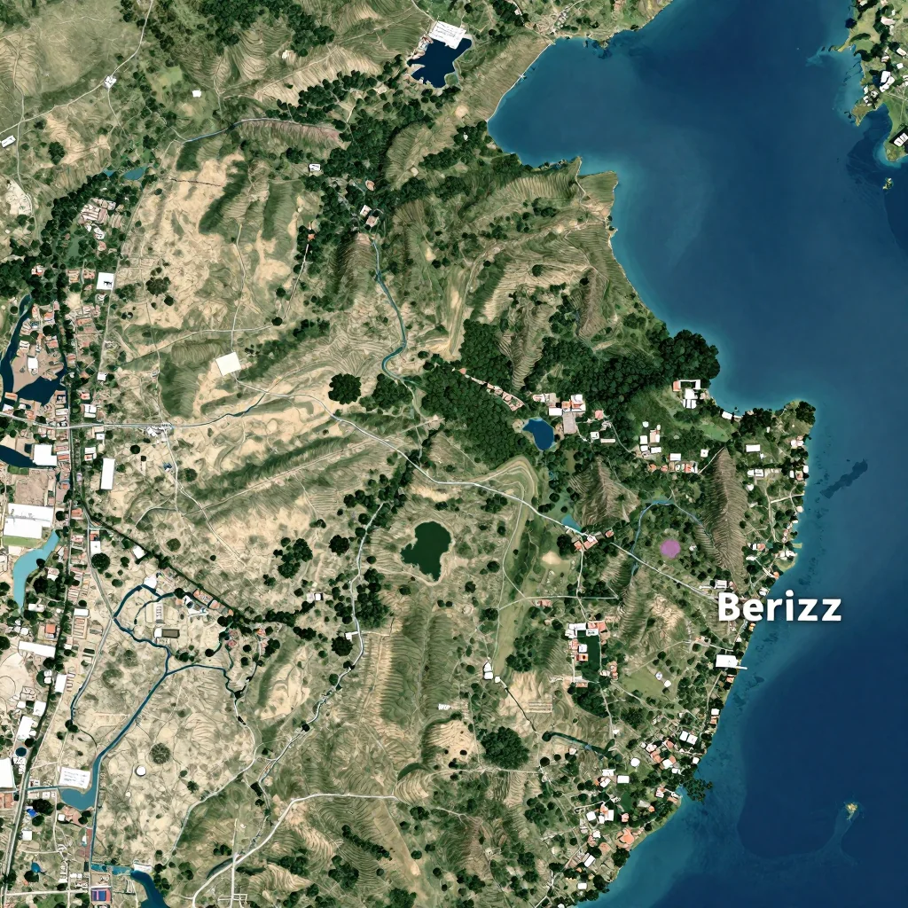 belize city belize city physical map