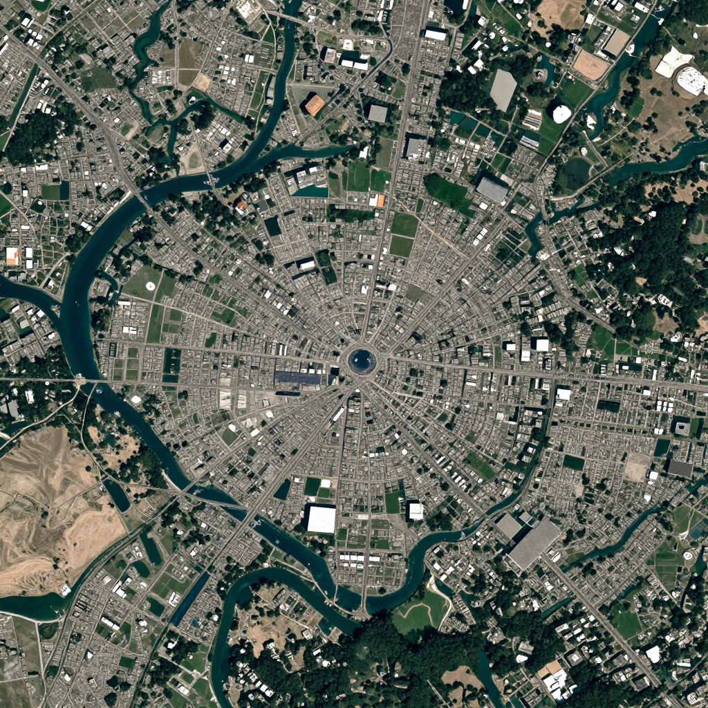 Satellite View of Flatts, Bermuda from Space High-resolution satellite image of Flatts, Bermuda showing land cover, urban areas, and natural features from space