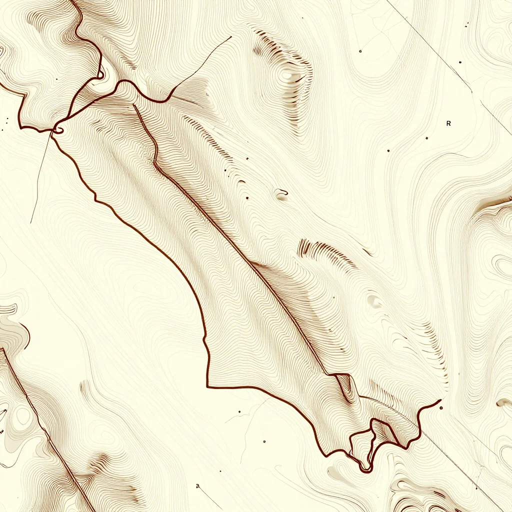 Topographic Relief Map of Flatts, Bermuda 3D topographic map showing elevation contours, mountain ranges, and terrain features of Flatts, Bermuda