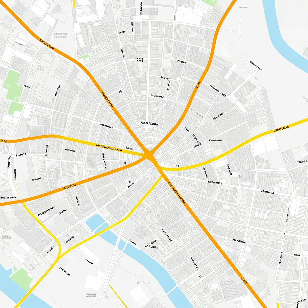 Detailed street map showing roads, highways, neighborhoods, and urban layout of Hamilton, Bermuda