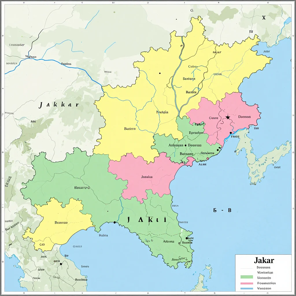 Political map showing borders, administrative divisions, major cities, and capital of Jakar, Bhutan