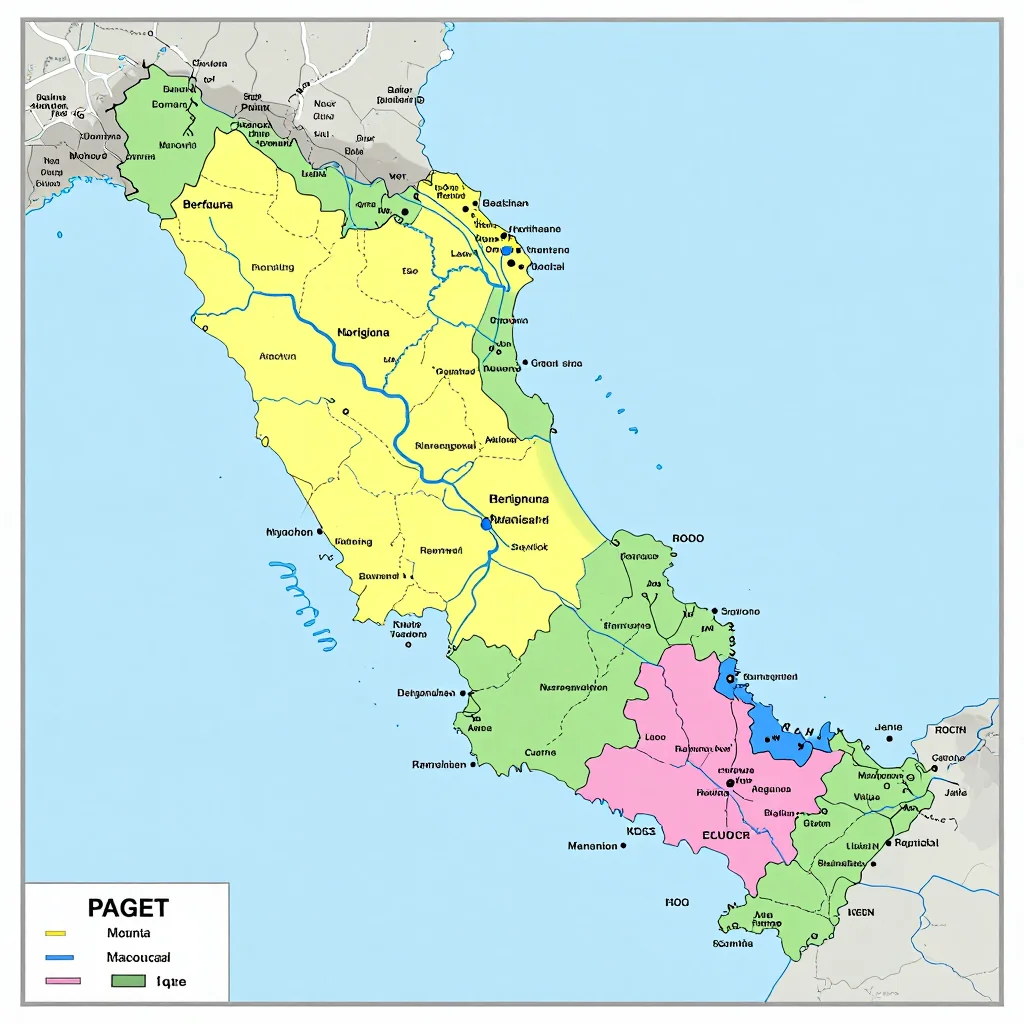 Political map showing borders, administrative divisions, major cities, and capital of Paget, Bermuda