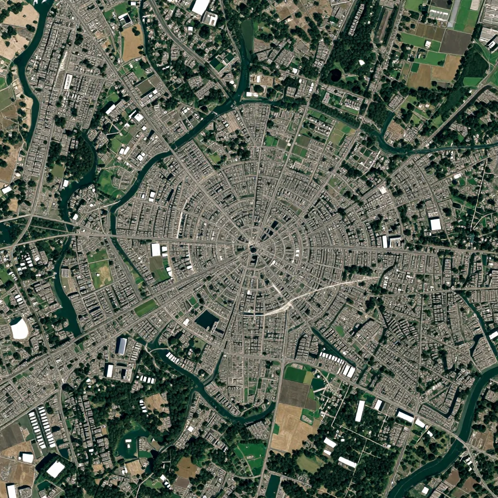 Satellite View of Somerset, Bermuda from Space High-resolution satellite image of Somerset, Bermuda showing land cover, urban areas, and natural features from space