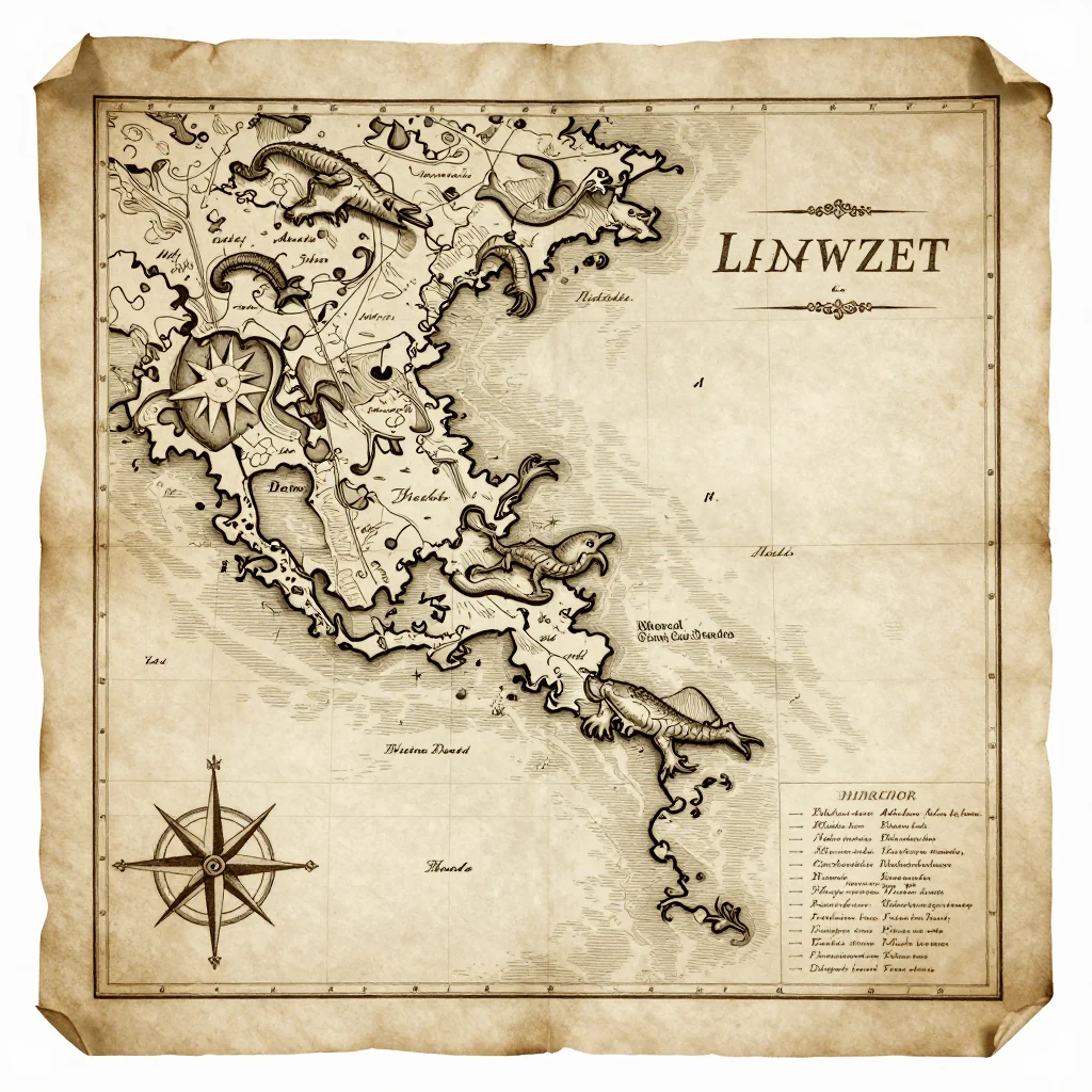 Antique vintage map of Bolivia showing historical cartography style