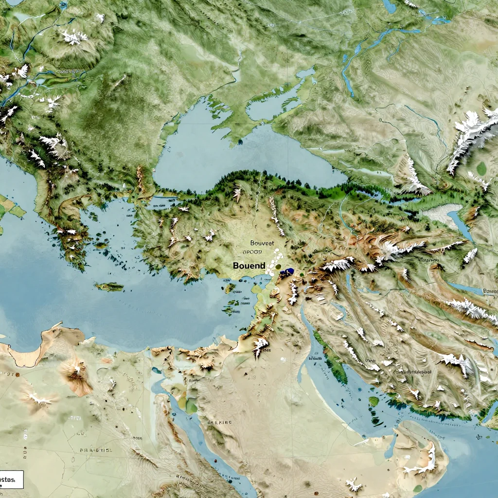 bouvet island country physical map