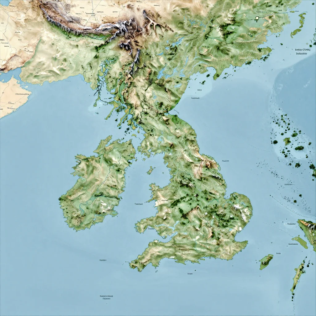 british indian ocean territory country physical map