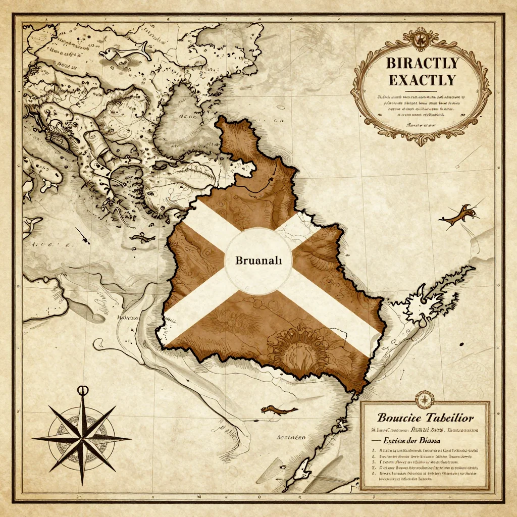 Antique vintage map of Burundi showing historical cartography style