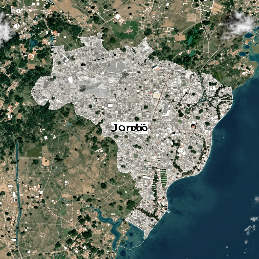 jordao brazil city satellite map