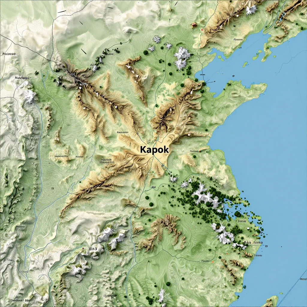 kapok brunei city physical map