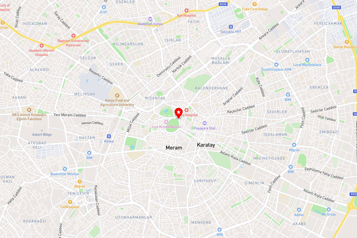 Konya Historic Sites Map - Seljuk Heritage & Museums