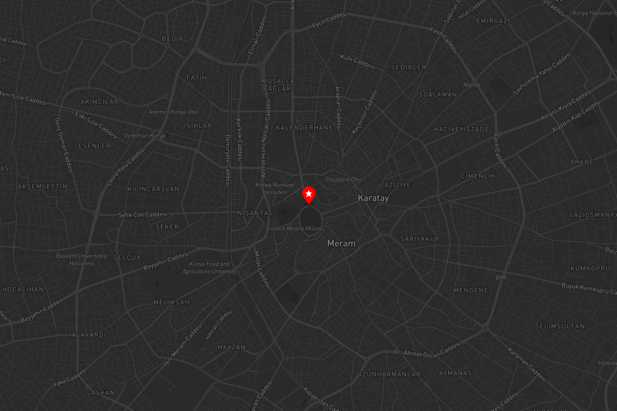 Konya Nightlife Map - Restaurants & Entertainment