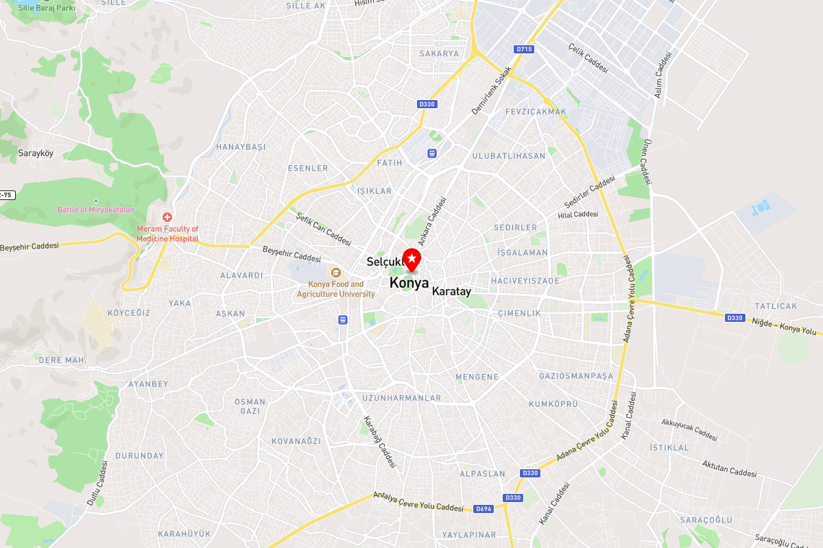 Konya Tourist Map 2026 - Top Attractions & Landmarks