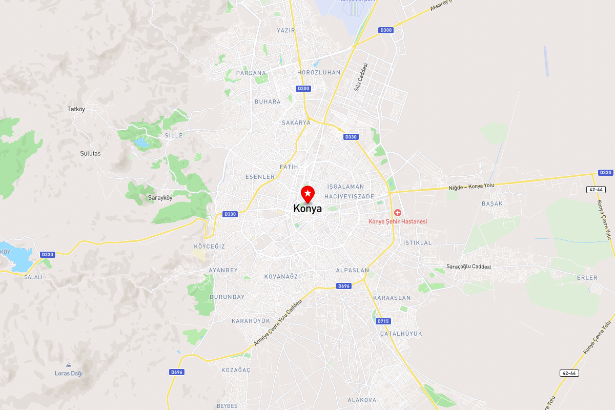 Konya Transportation Map - Metro, Bus & Tram Routes