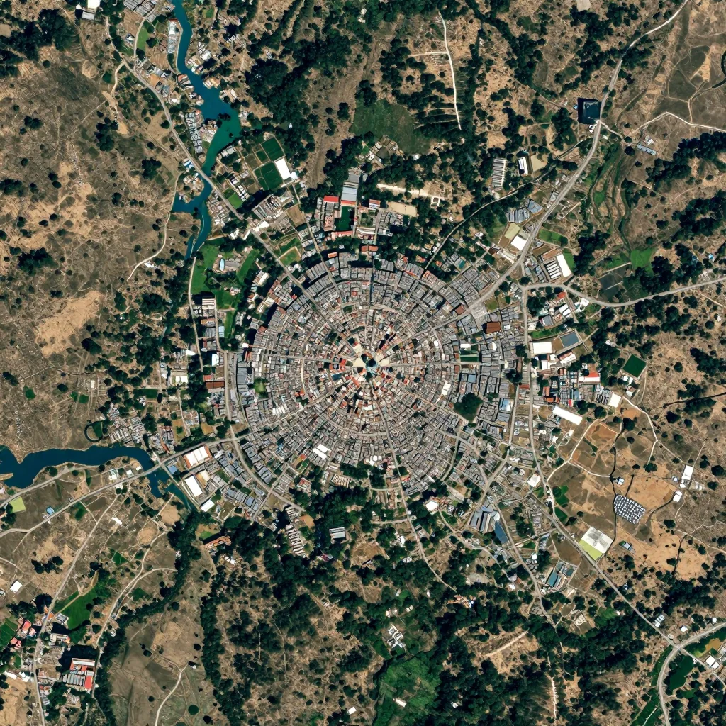 lobnig bhutan city satellite map