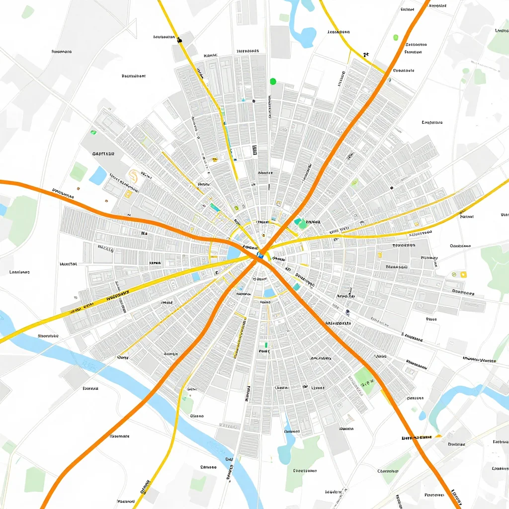 Detailed street map showing roads, highways, neighborhoods, and urban layout of Lobnig, Bhutan