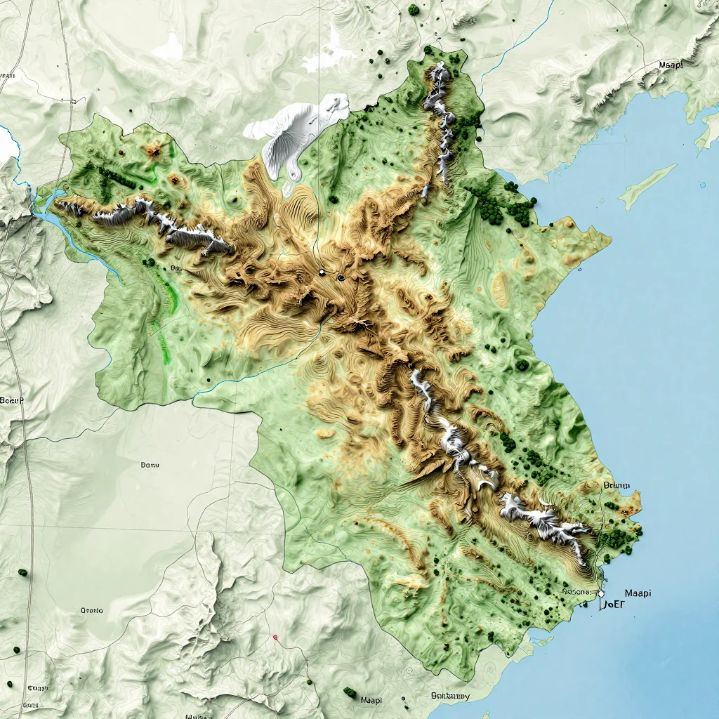 maapi botswana city physical map