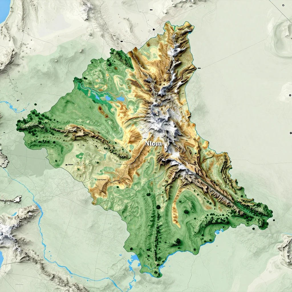 nouna burkina faso city physical map