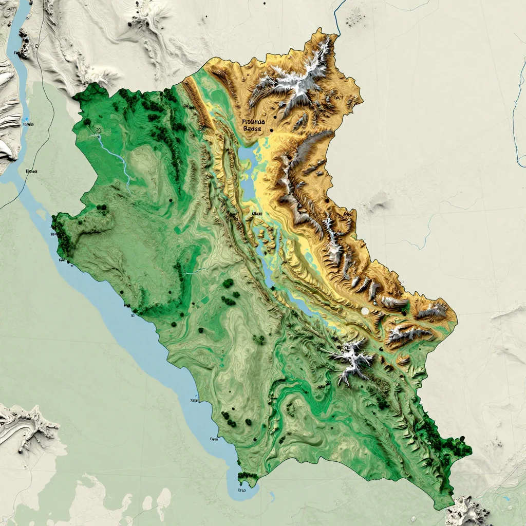 province des banwa burkina faso city physical map