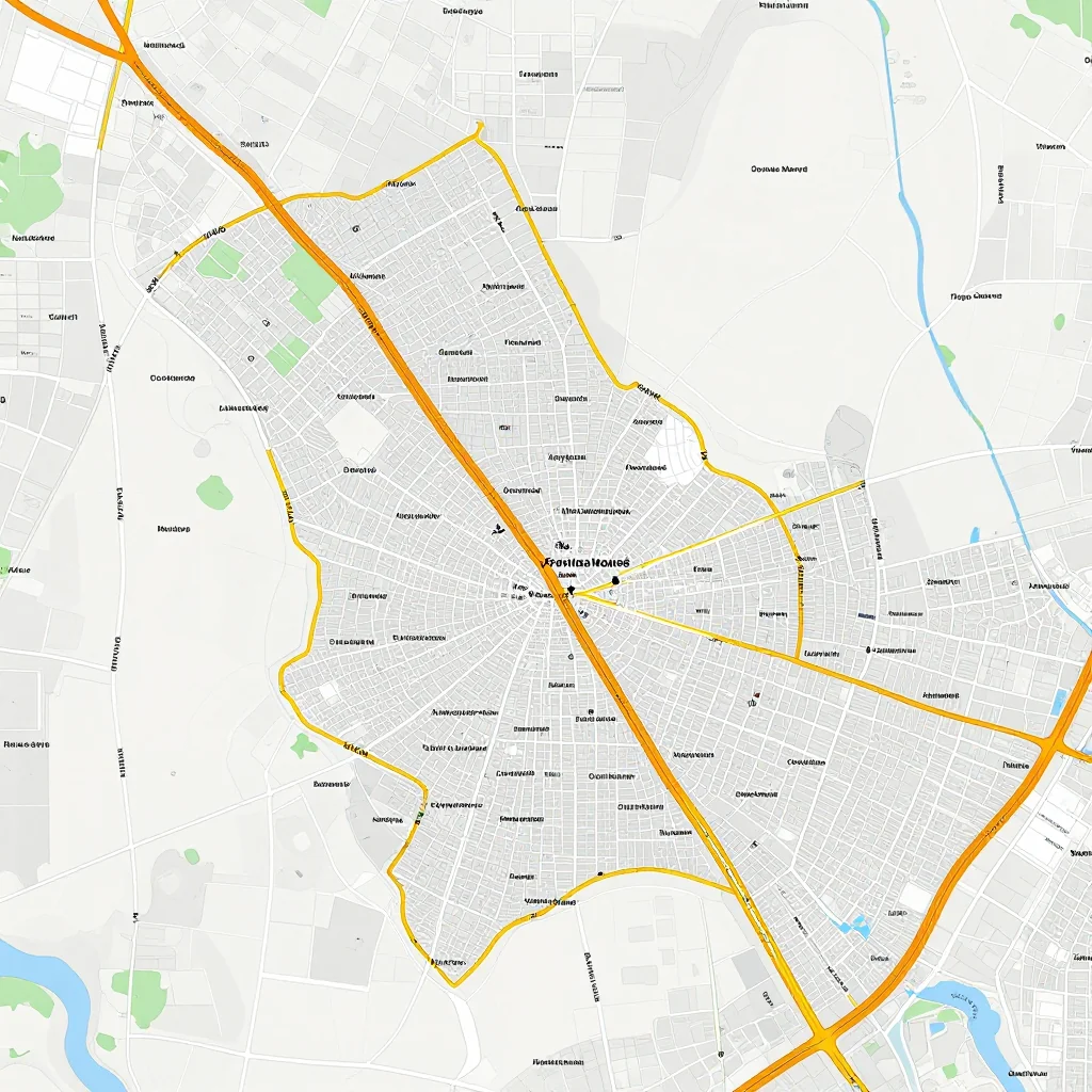 Detailed street map showing roads, highways, neighborhoods, and urban layout of Provincia Mamoré, Bolivia