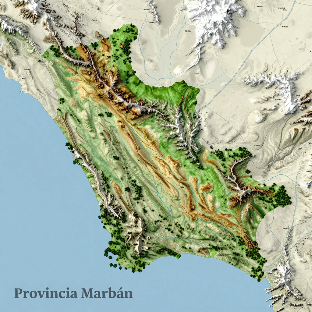 provincia marban bolivia city physical map