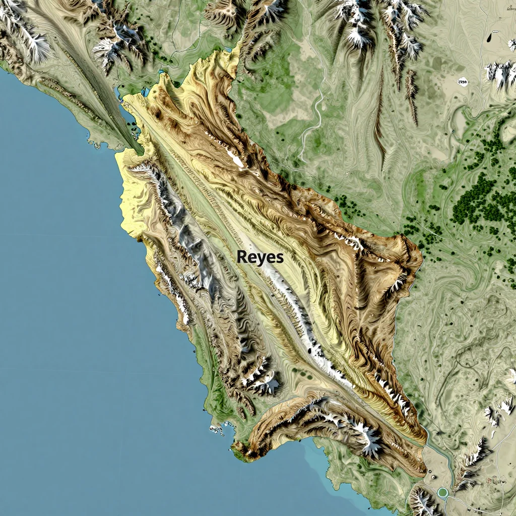 reyes bolivia city physical map