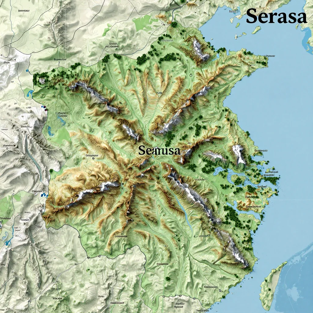serasa brunei city physical map