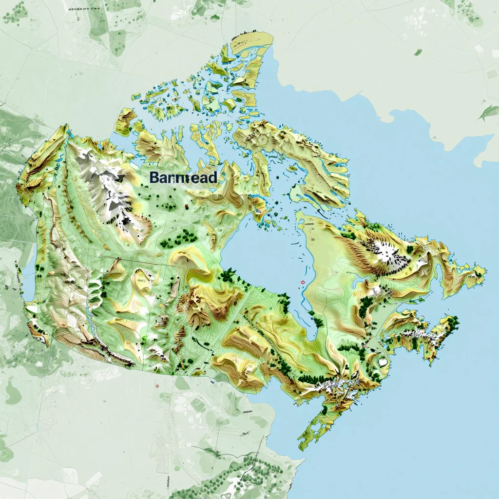 barrhead canada city physical map 1