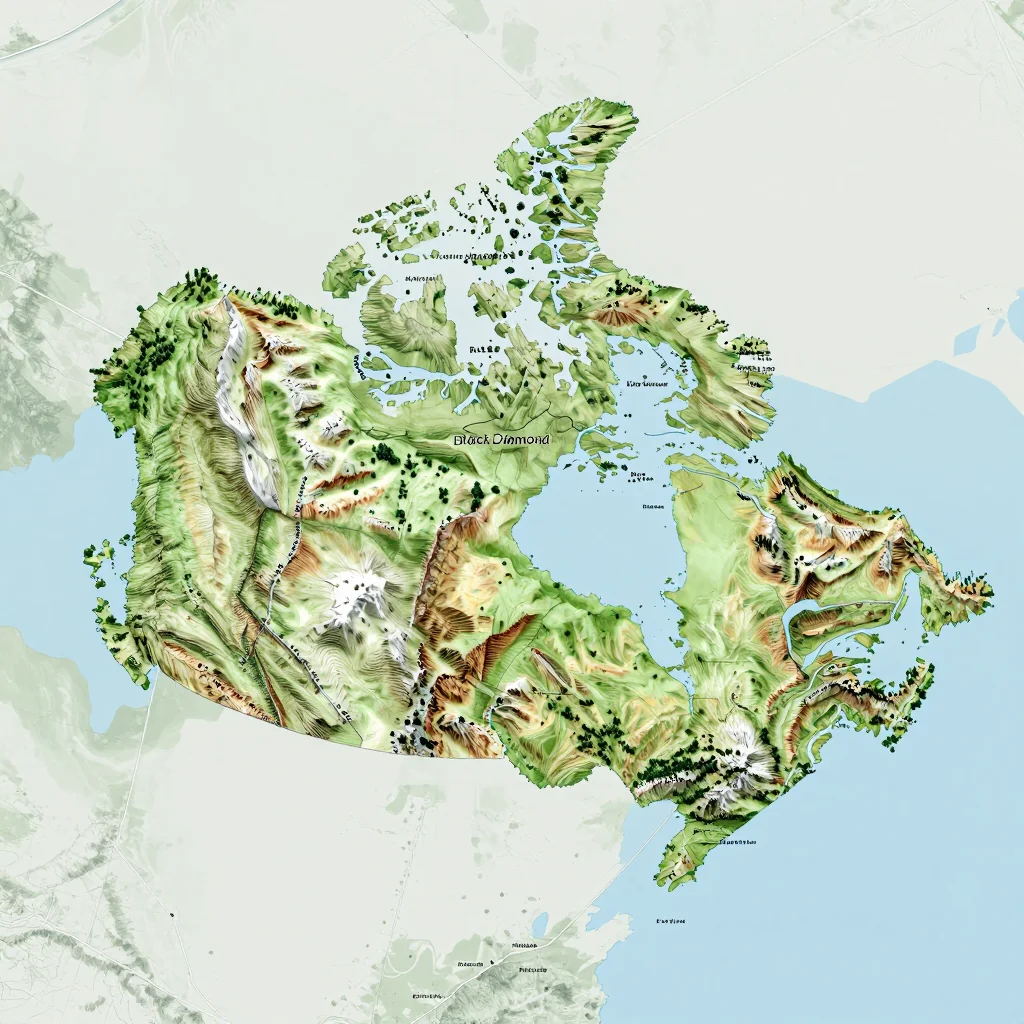 black diamond canada city physical map 1