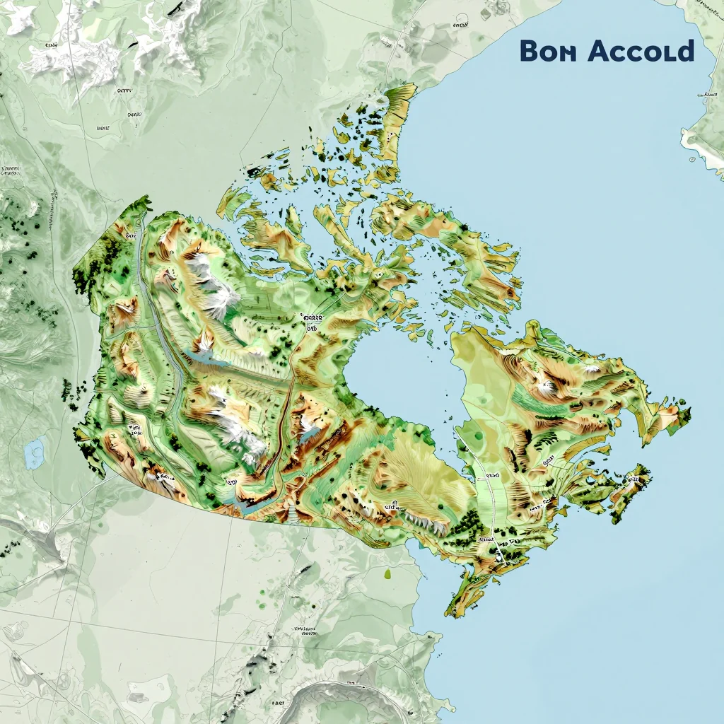 bon accord canada city physical map 3