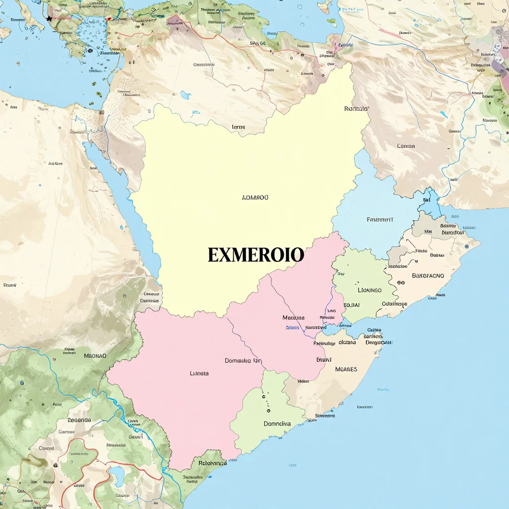 Political map showing borders, administrative divisions, major cities, and capital of Cameroon