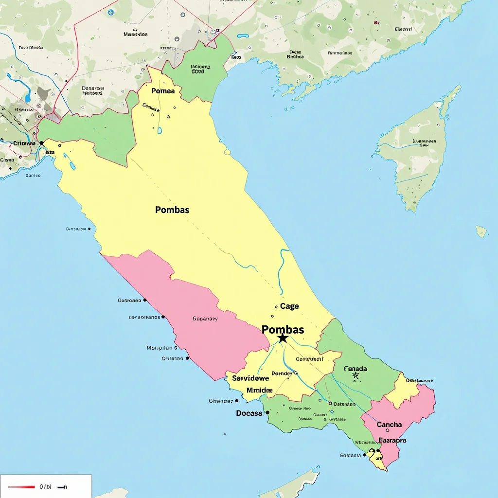 Political map showing borders, administrative divisions, major cities, and capital of Pombas, Cape Verde