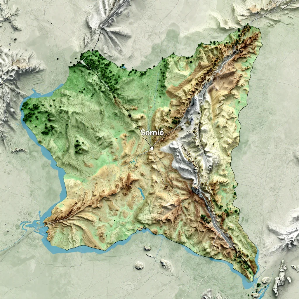 somie cameroon city physical map