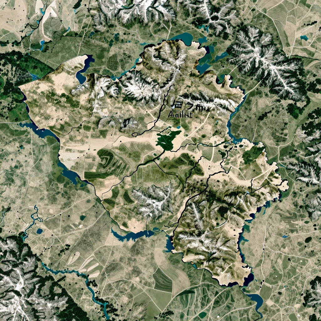 Aalst, Belgium Physical Geography Map
