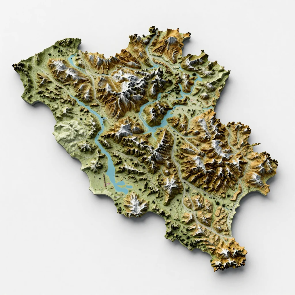 Aalst, Belgium Topographic Map