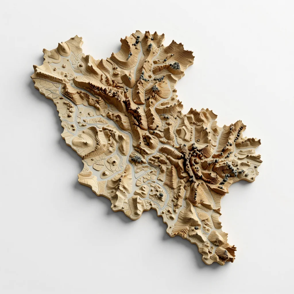 Aalst, Belgium 3D Topographic