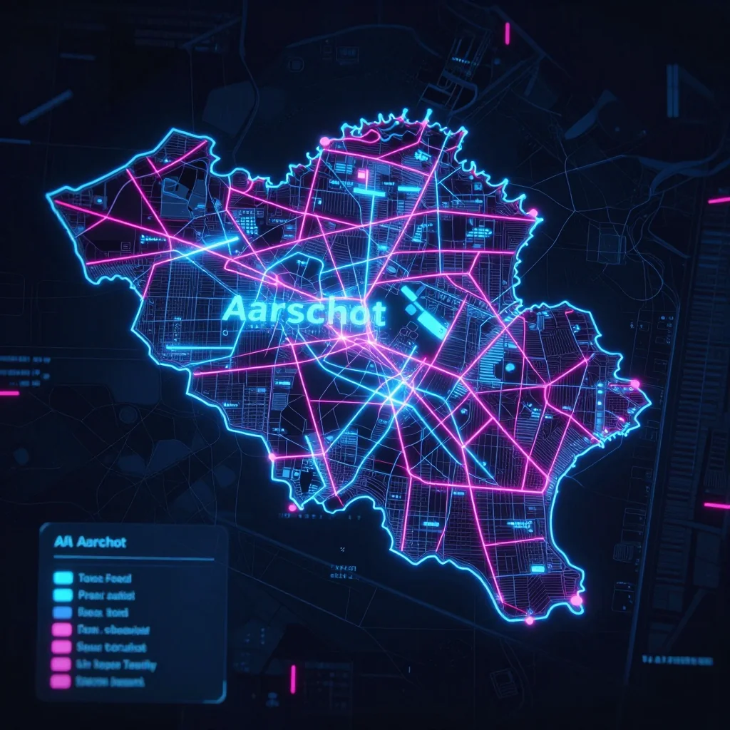 Aarschot, Belgium Cyberpunk Map