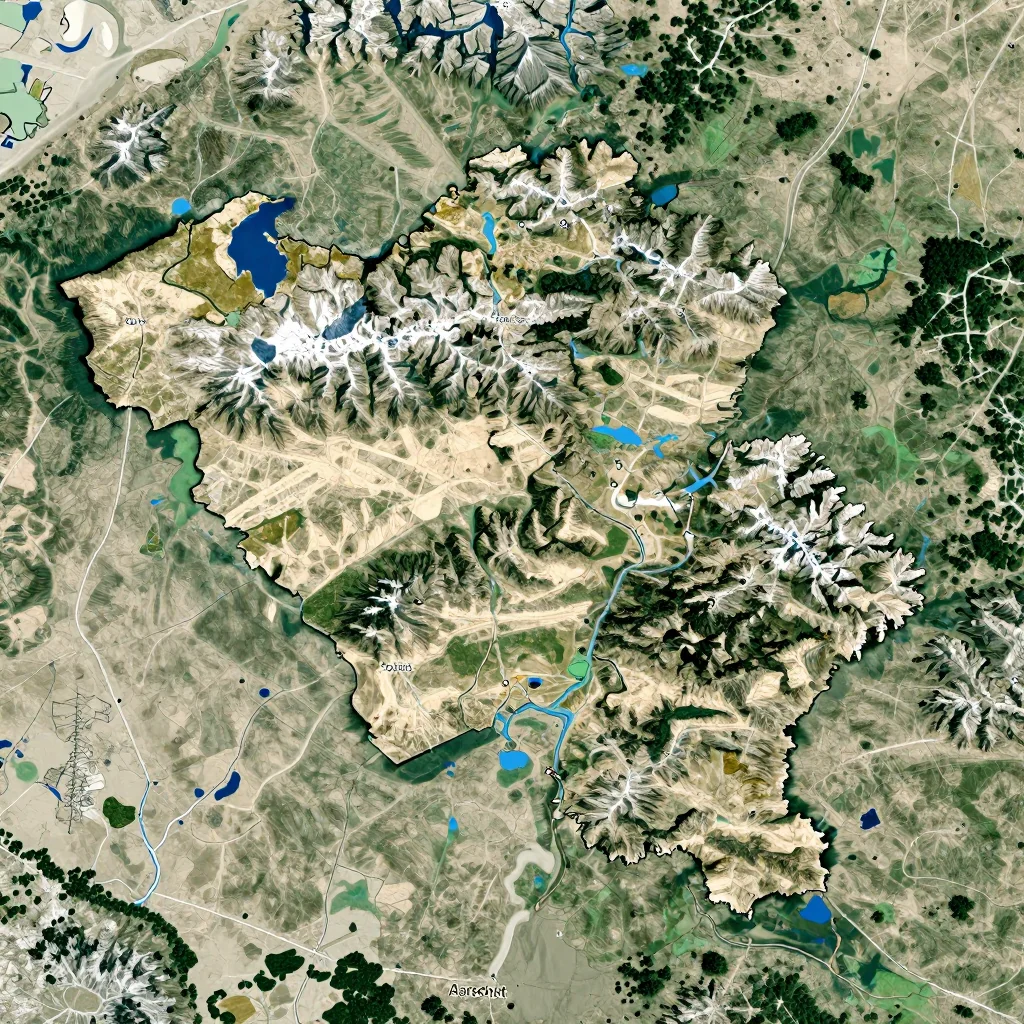 Aarschot, Belgium - Physical Geography Map Aarschot, Belgium Physical Geography Map