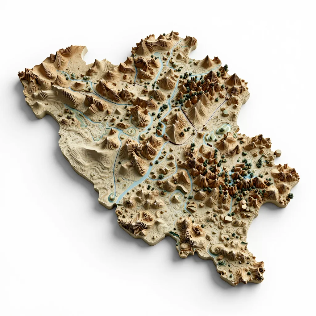 Aarschot, Belgium 3D Topographic