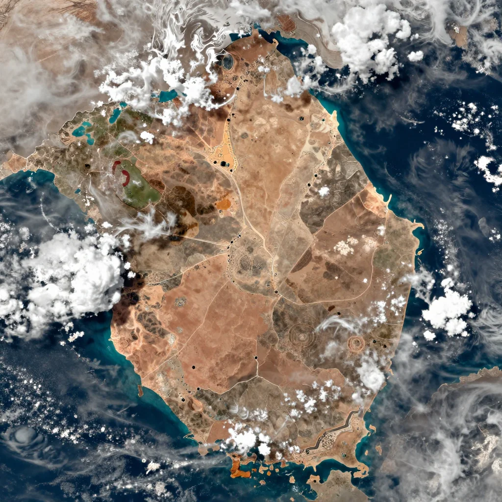 Adrar, Algeria Satellite View
