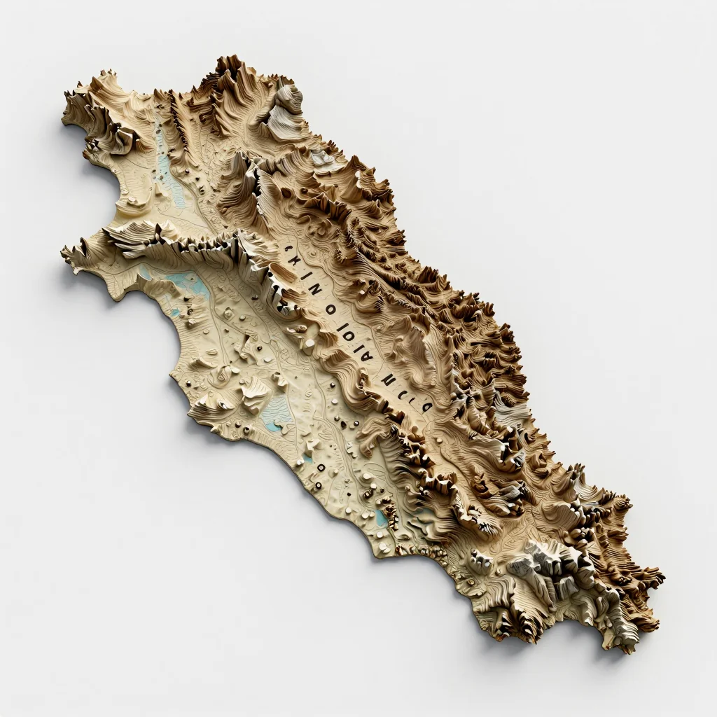 Agarakavan, Armenia 3D Topographic