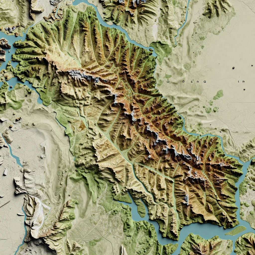 Agdzhabedy, Azerbaijan - Topographic Map Agdzhabedy, Azerbaijan Topographic Map