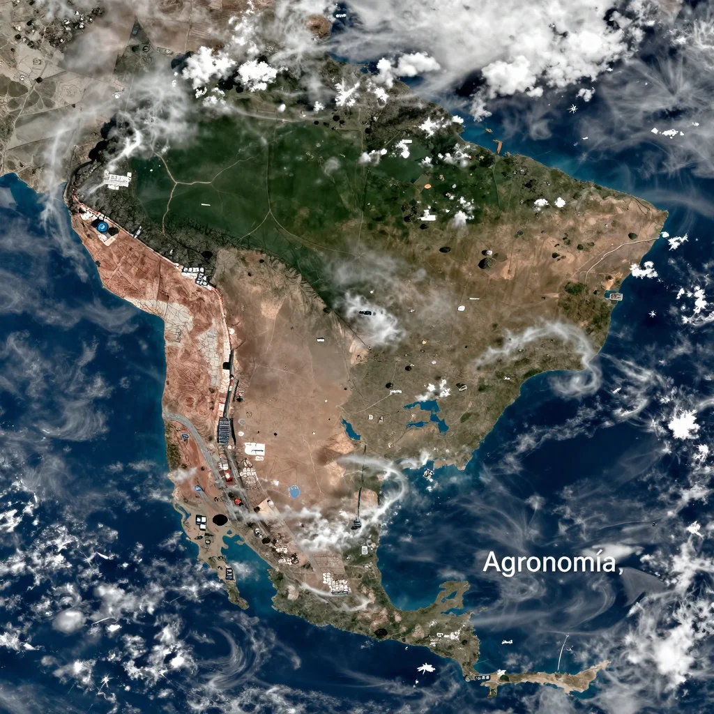 Agronomía, Argentina Satellite View